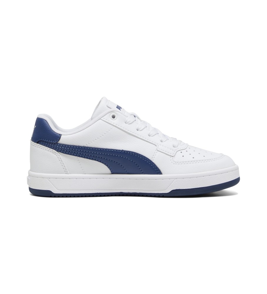 Tênis Puma Caven 2.0, branco e azul.