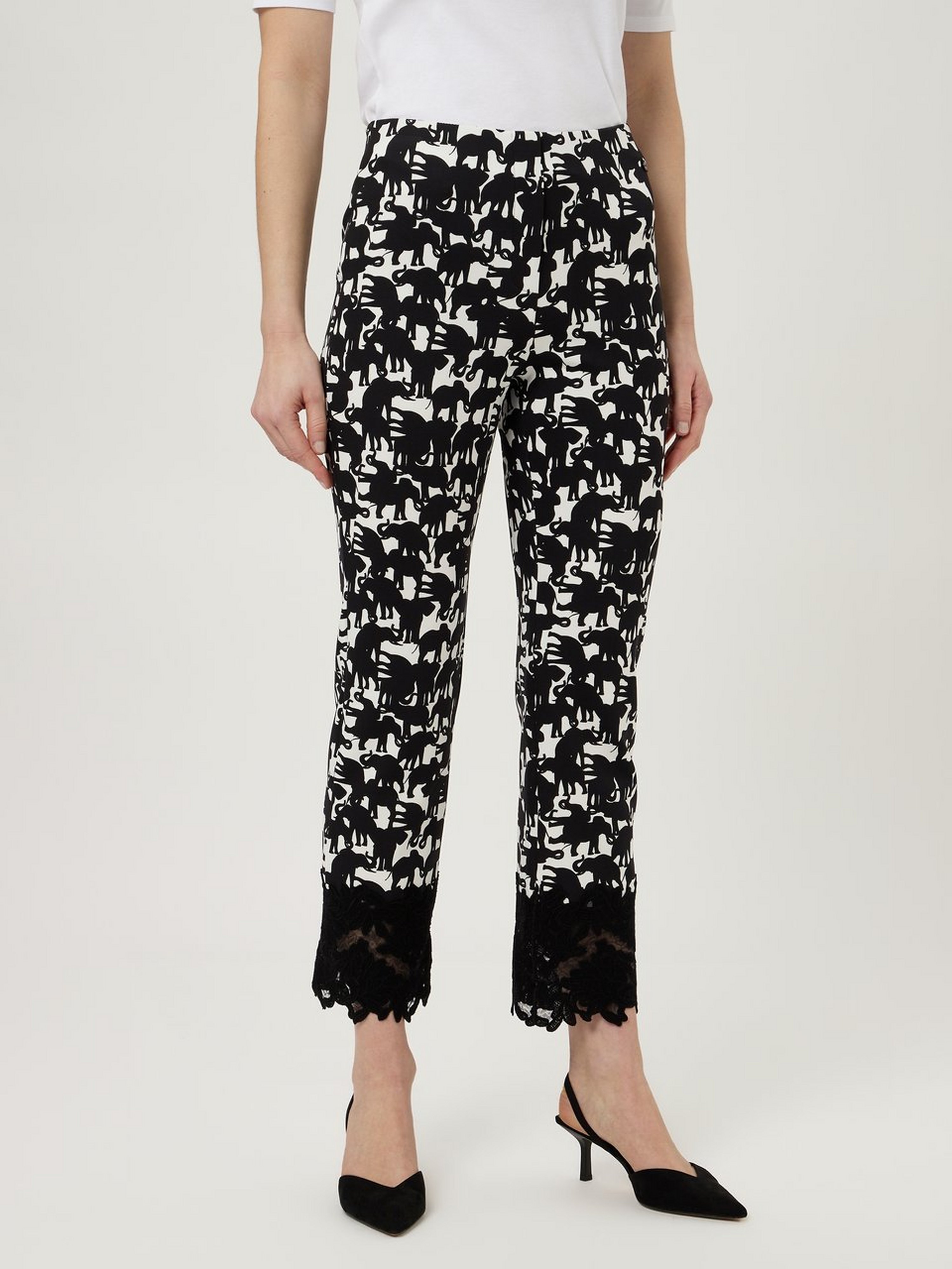 Knöchellange Jersey-Hose