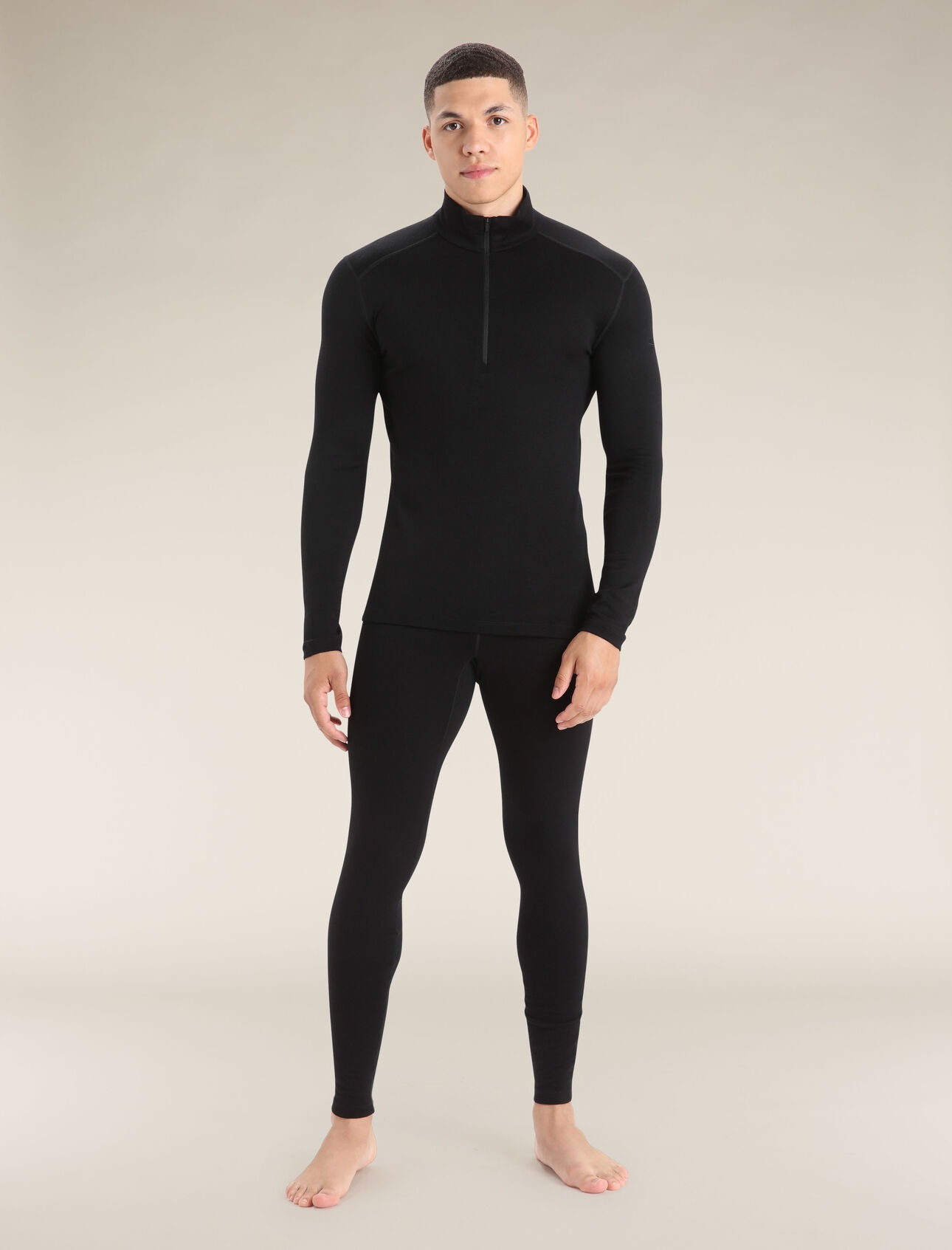 Merino 260 Tech LS Half Zip Herre Black