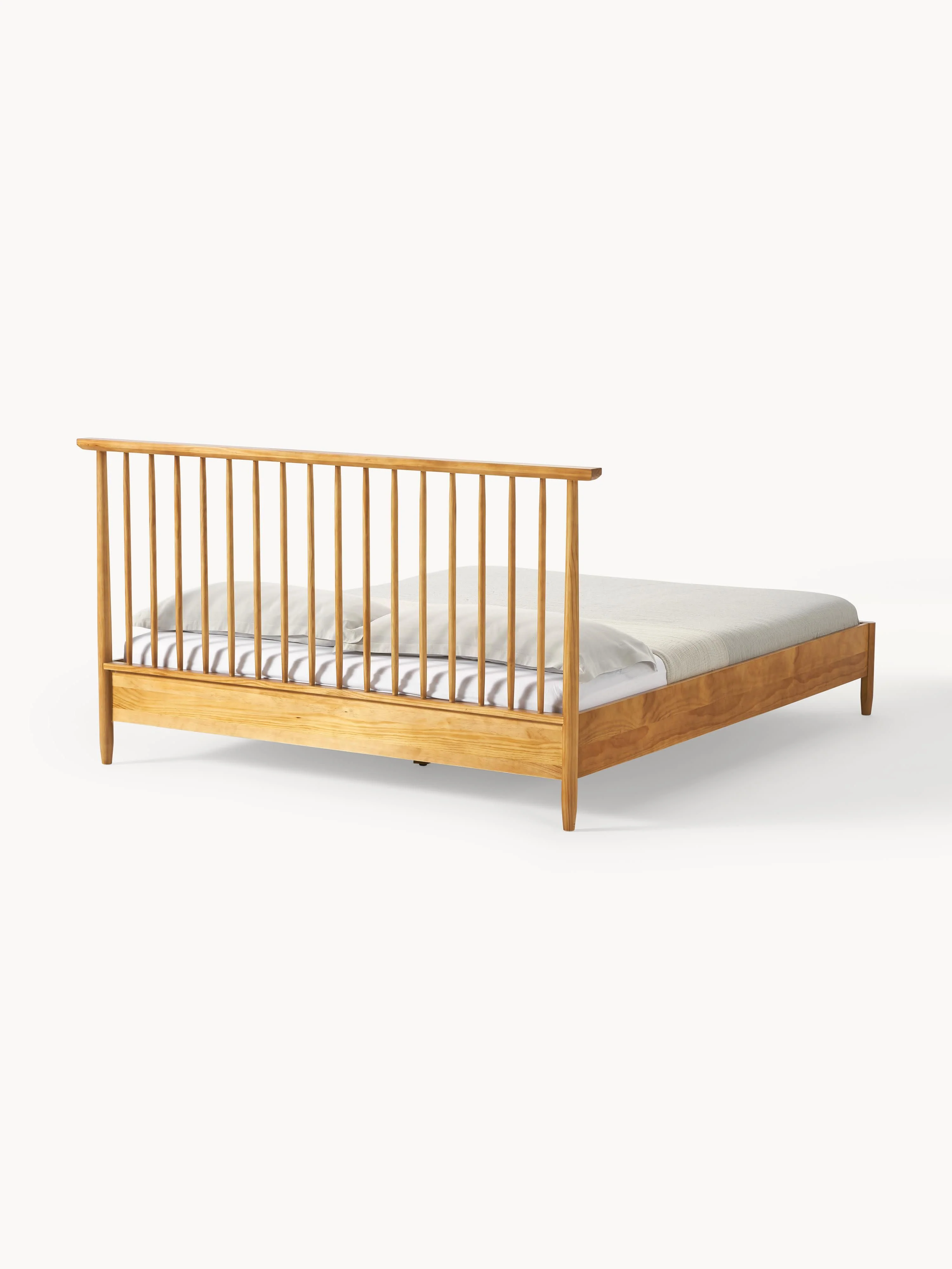 Houten bed Windsor met hoofdeinde van grenenhout