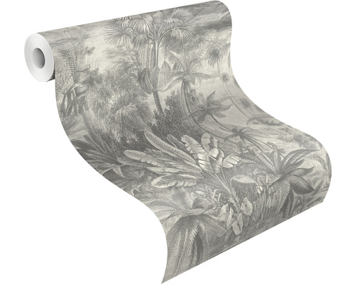 Vliesbehang 831931 Selectie Exotisch grijs