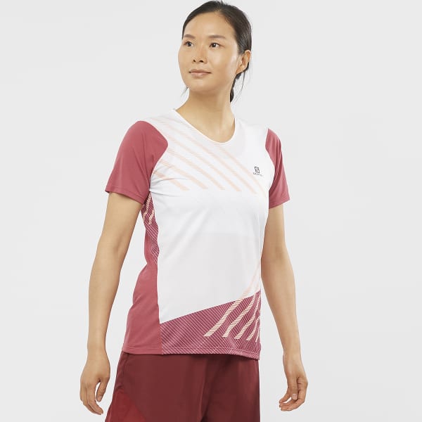 T-shirt trail SALOMON T SHIRT SENSE AERO SS TEE W WHITE EARTH