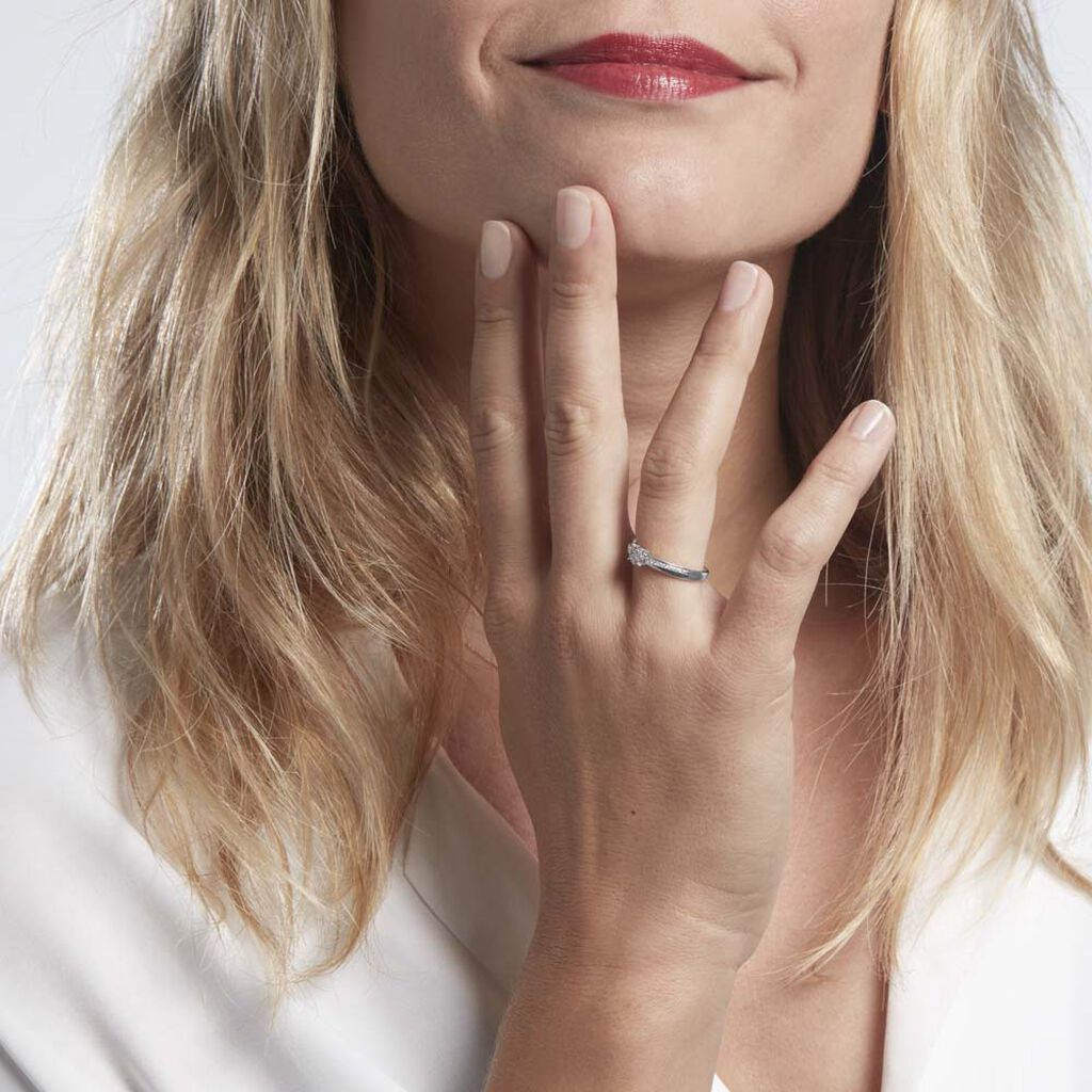 Bague Or Blanc Rosalane Diamants