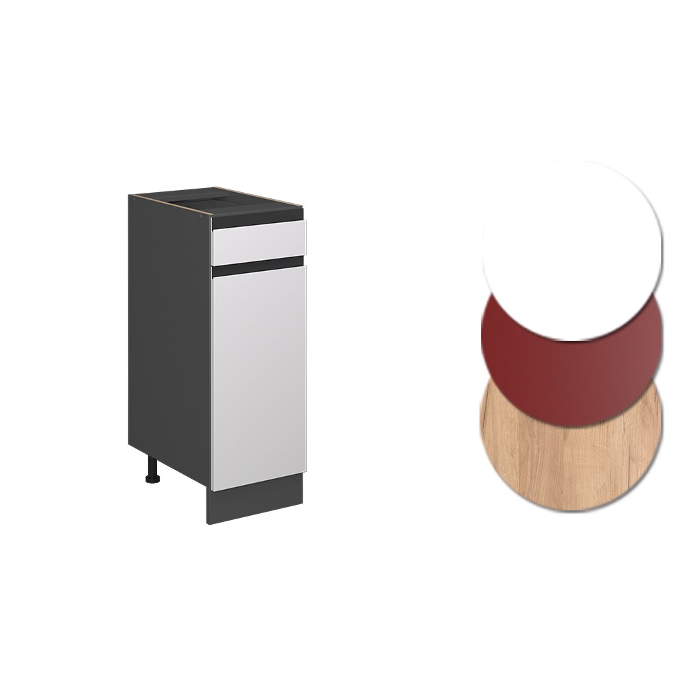 Vicco Schubunterschrank Küchenschrank Küchenmöbel R-Line J-Shape Anthrazit Weiß 30 cm modern
