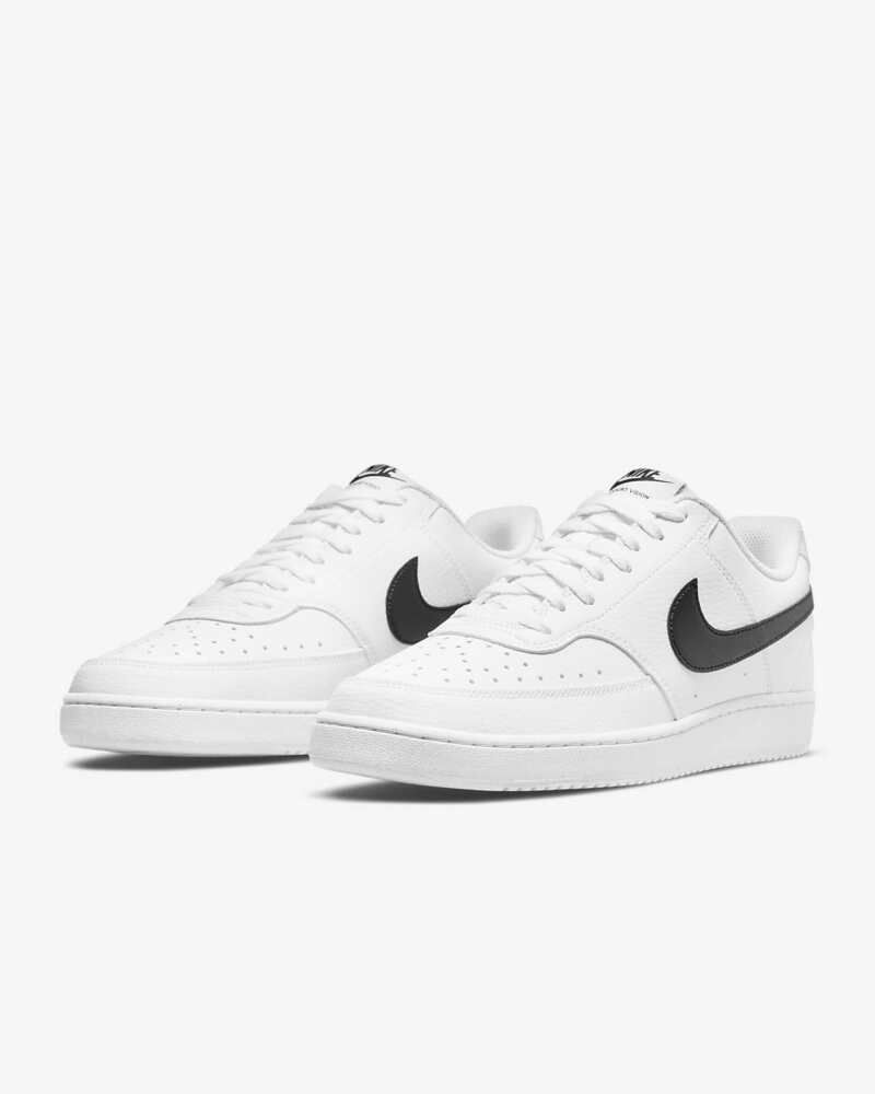Chaussures Nike Court Vision Low Next Nature Blanc & Noir pour homme