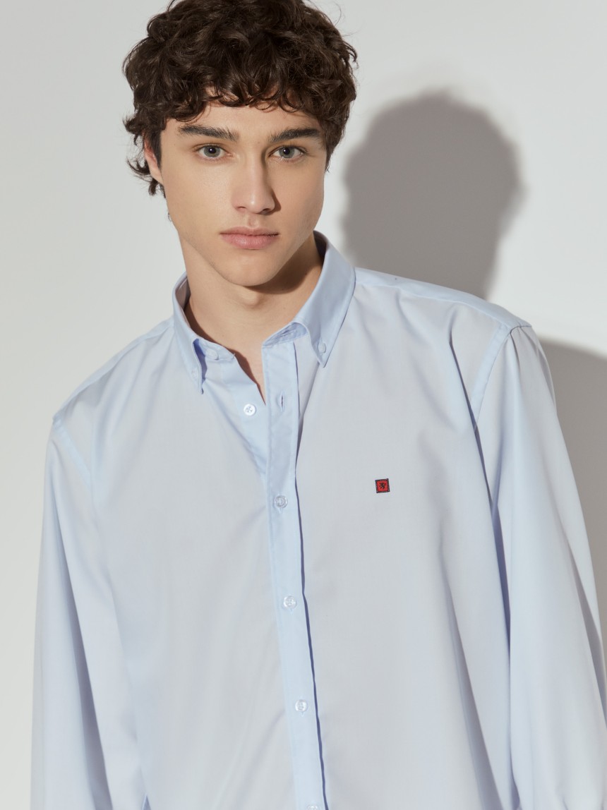 Camisa regular fit de algodão