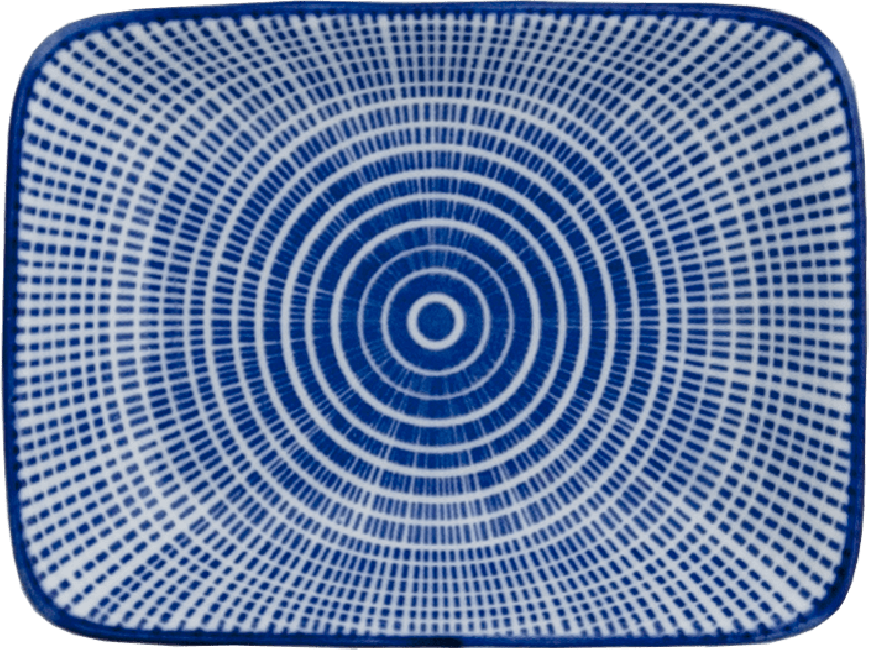 Schaaltje Tokusa Blauw China 10.5x7.5cm