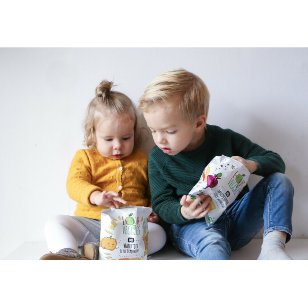 4x Love My Veggies Multipack Snoepsterren Biet Aardbei Banaan4x15 gr