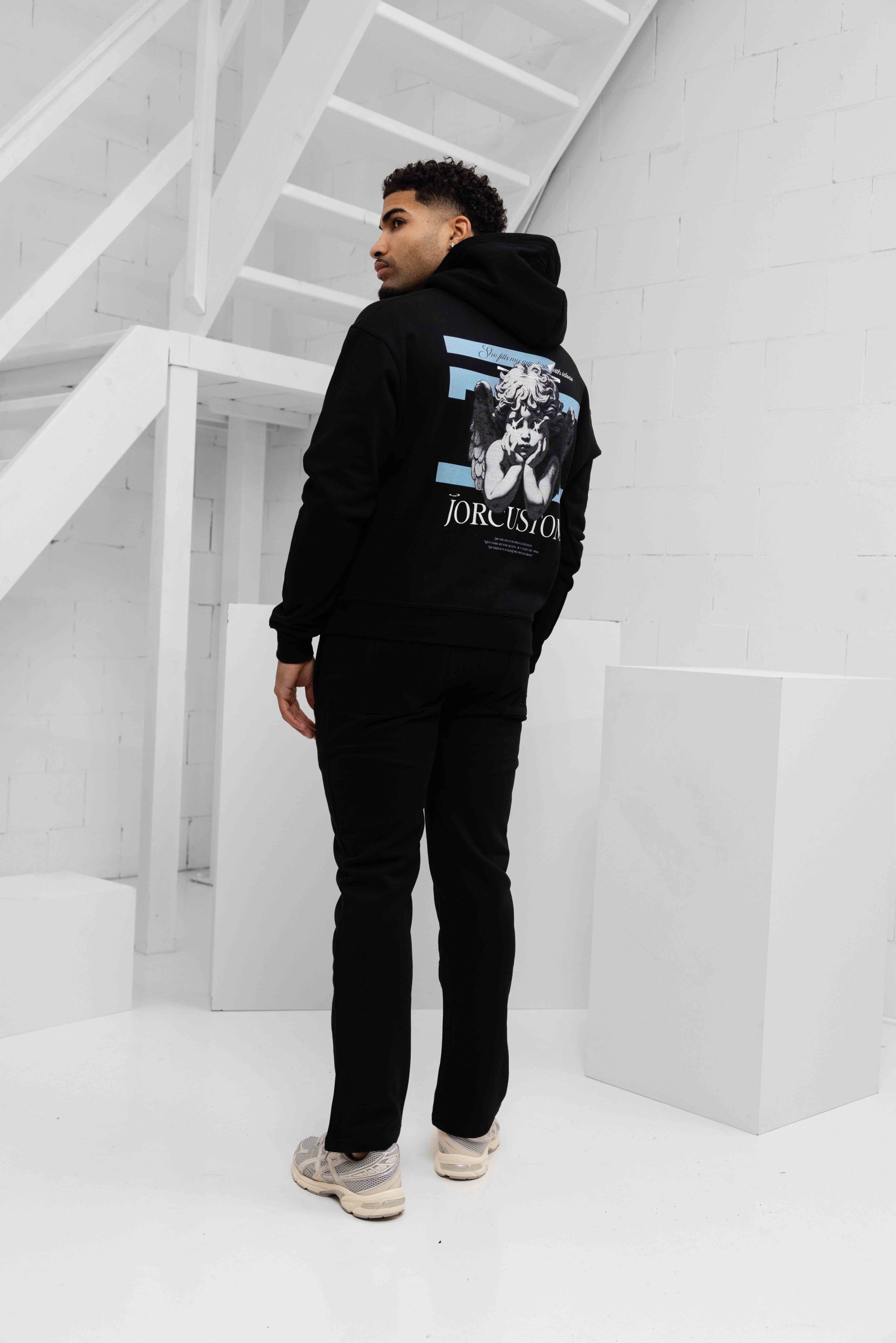 Jorcustom Fleece Angel 2.0 Broek Heren Zwart