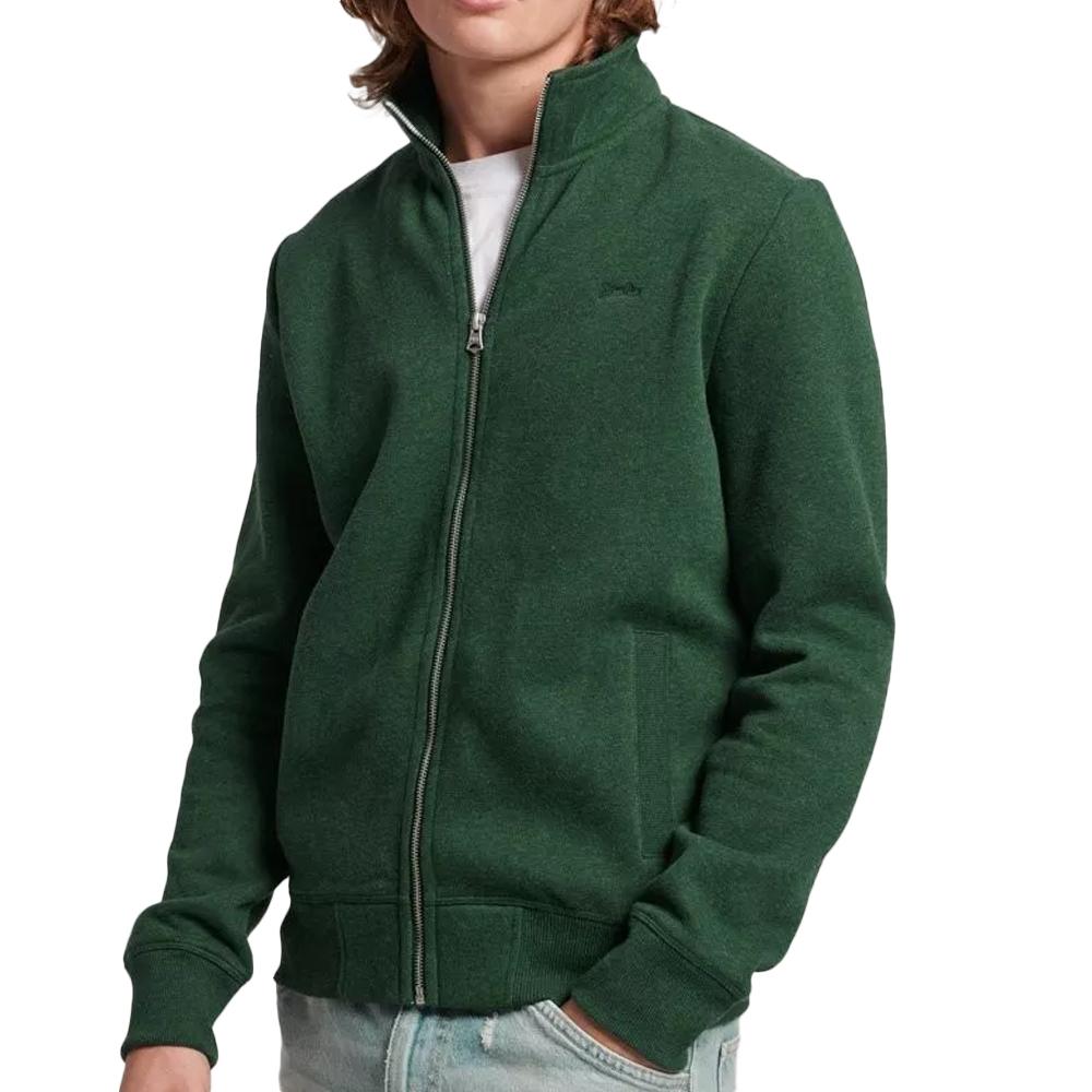 Superdry Sweat Zippé Vert Foncé Homme Superdry M2013117A