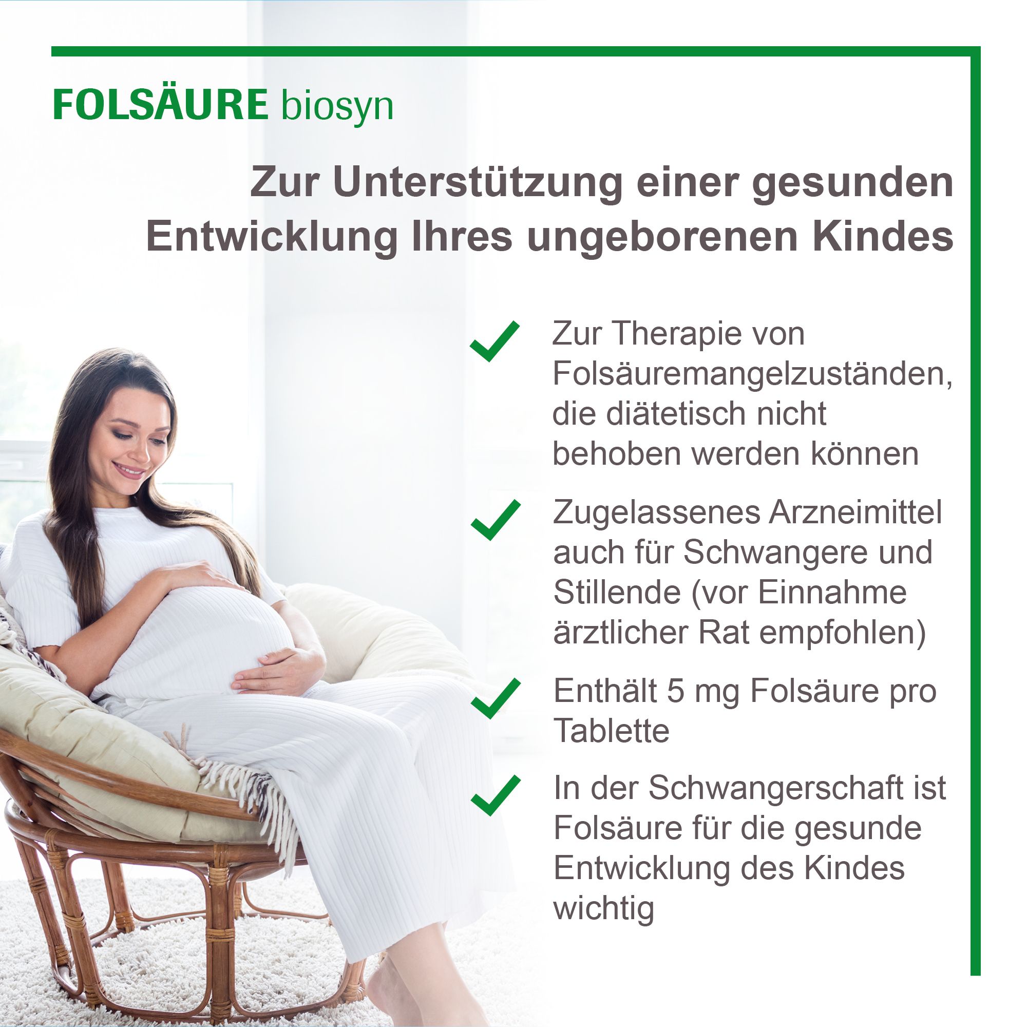 Folsäure biosyn 5 mg Tabletten