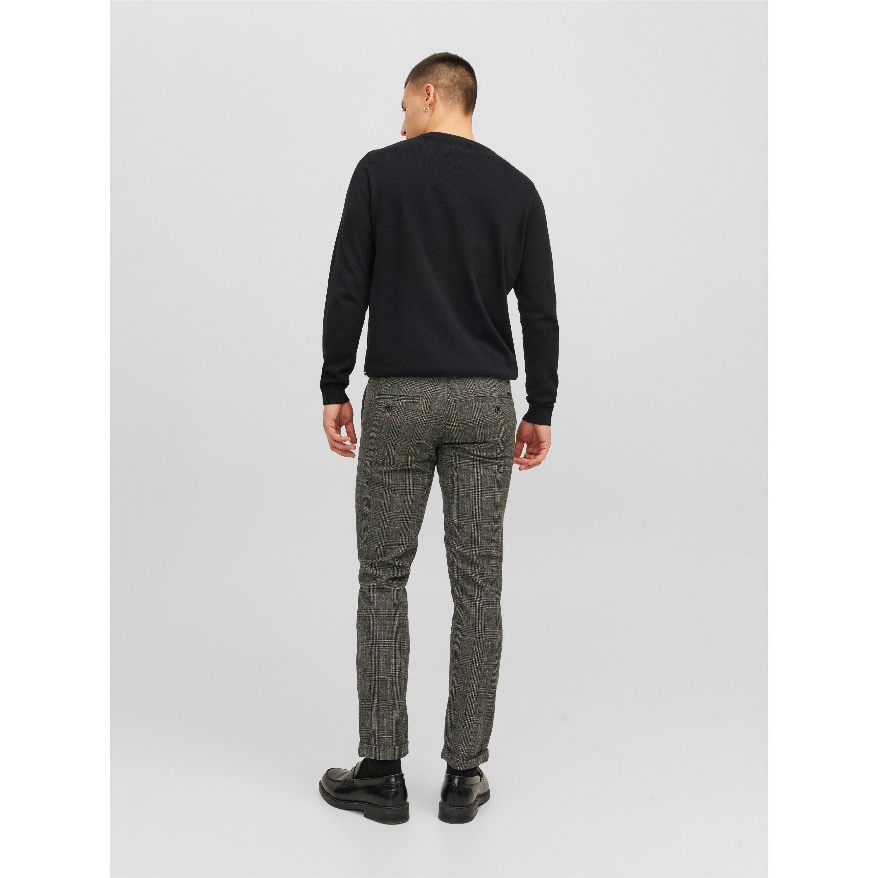 Jack and Jones Marco Conner Tartan Chino Trousers