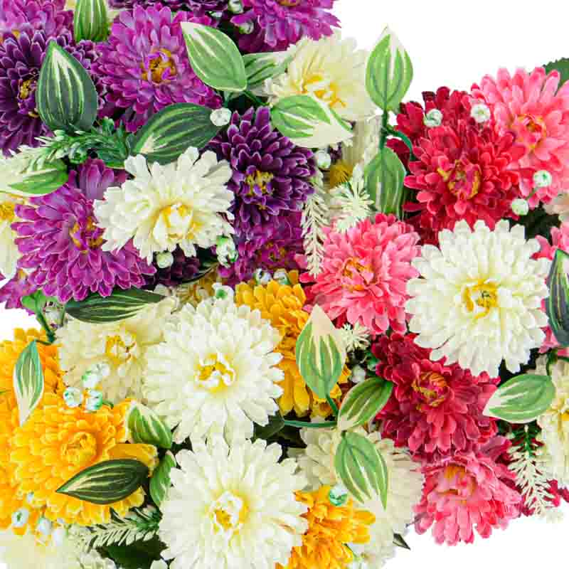 Coupe de chrysanthèmes
