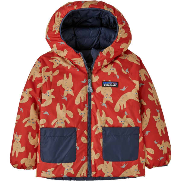 Doudoune ski PATAGONIA BABY REVERSIBLE DOWN SWEATER HOODY FOX CHASE: MADDER RED