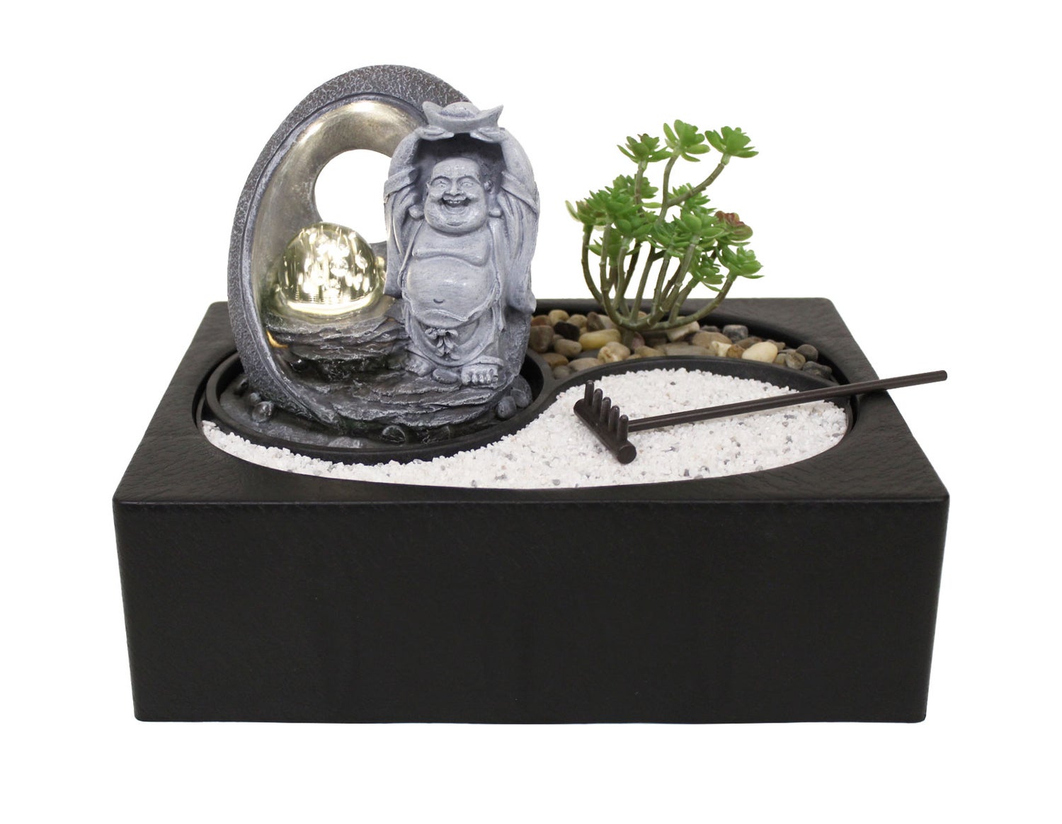 Binnenfontein, tafelfontein, Zen-tuin, LietoBuddha LED 11117