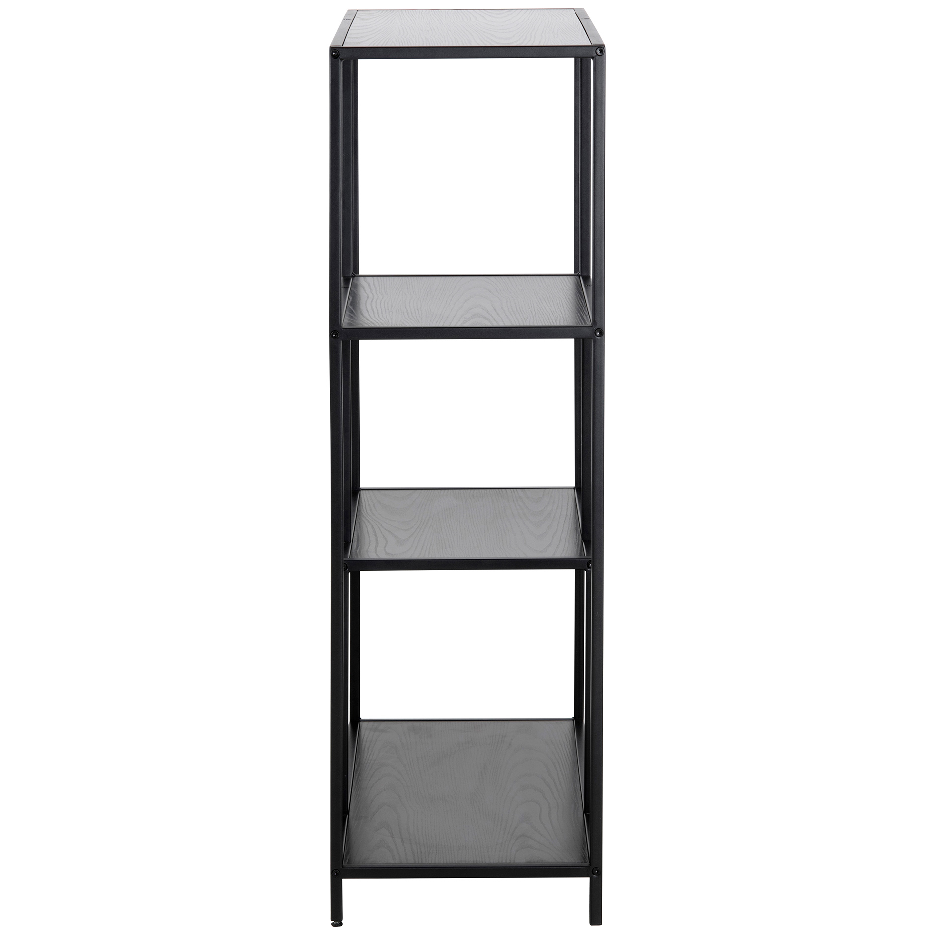Regal SEAFORD - schwarz - 3 Ablagen - 114 cm