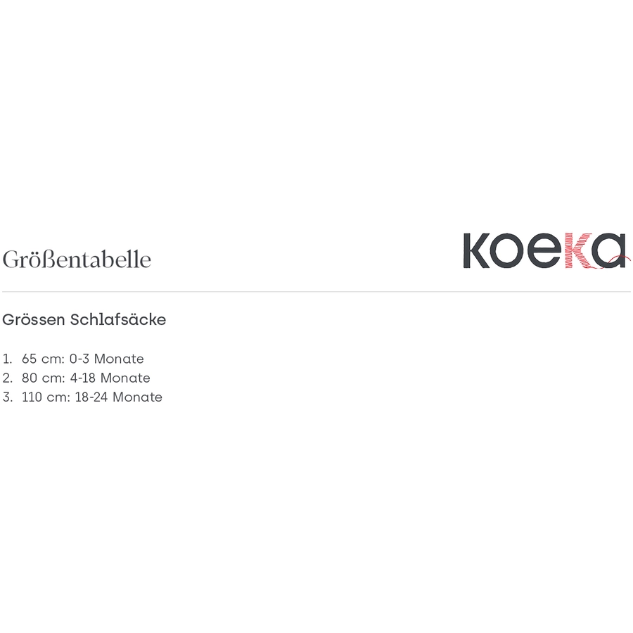 koeka Baby Schlafsack Runa Rot