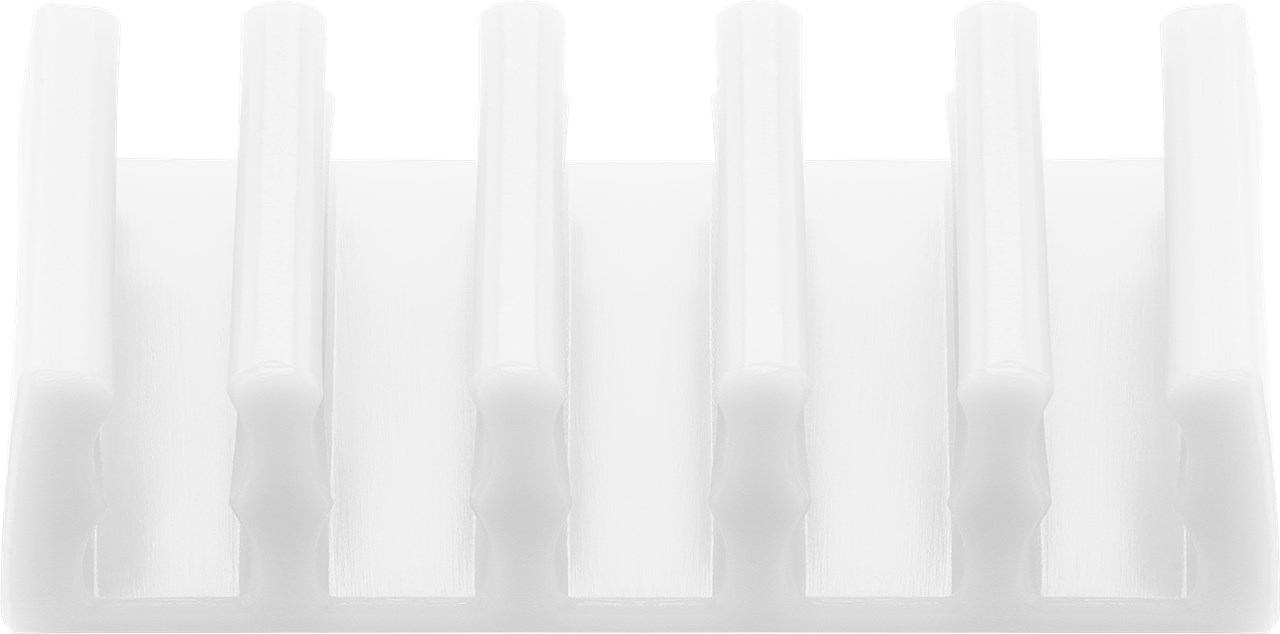 (2er Set) Goobay - Universal Kabelorganizer Kabelhalter / Clips / Klemmen (70431) - Weiss