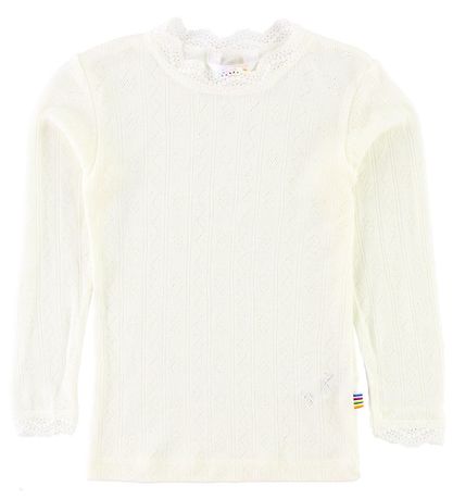 Joha Pullover - Wolle/Seide - Cremefarbig m. Muster