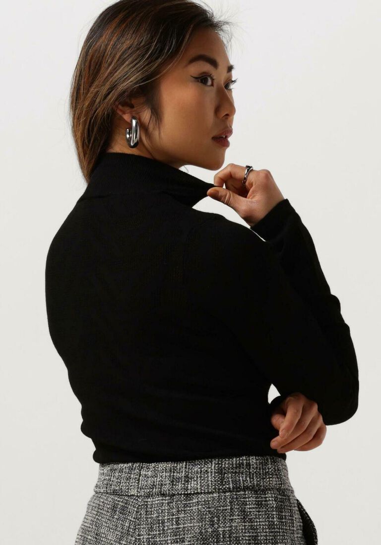 ALIX THE LABEL zwarte alix the label  ladies knitted a mesh top