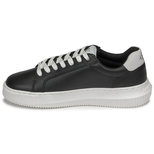 Calvin Klein Jeans - CHUNKY CUPSOLE LACEUP MON LTH WN - Noir / Blanc
