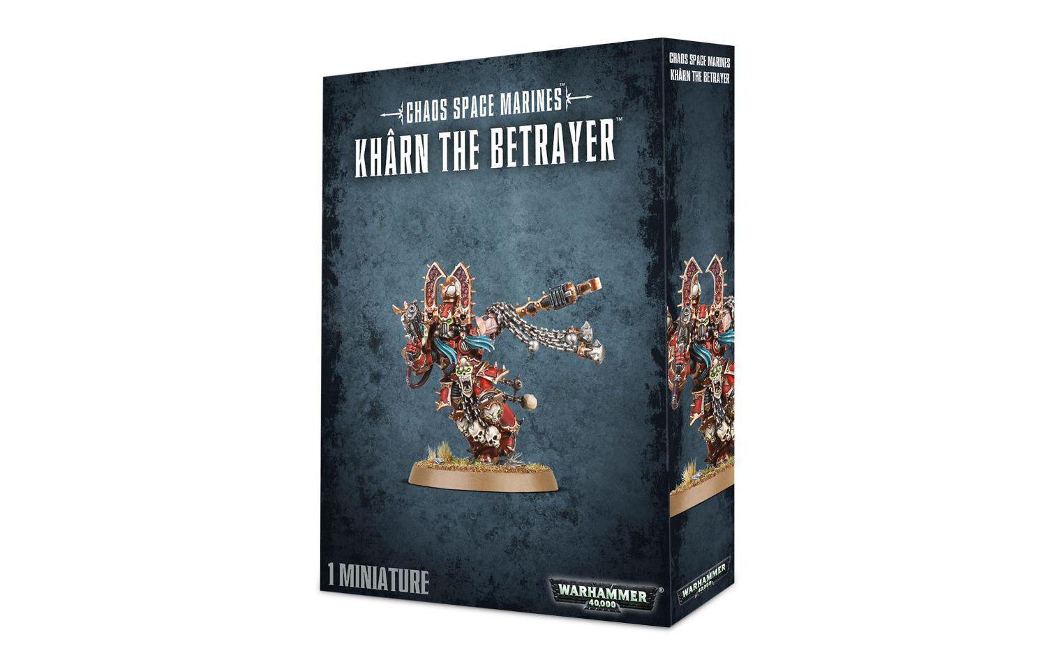 Figur Warhammer 40k Chaos Space Marines Khârn The BetrayerBausatz für 1 Figur