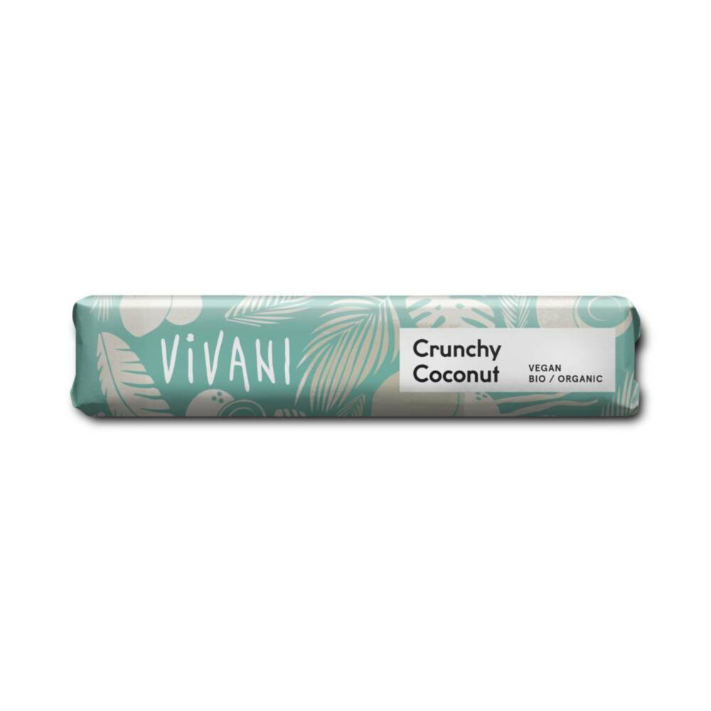 18x Vivani Chocolate To Go Crunchy Coconut Vegan35 gr