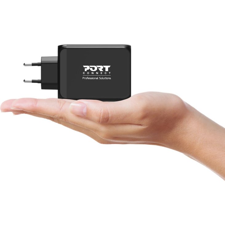 Port Designs 902107EU chargeur d'appareils mobiles Universel Noir Secteur Charge rapide Intérieure