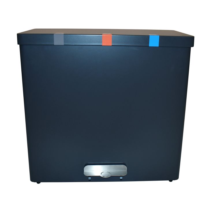 Vepa Bins Brandveilige Pedaalemmer Recyclokick 3 Grafietgrijs 3x34 liter (VB191390)