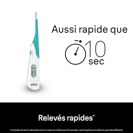 High Speed Thermomètre numérique - PRT1000   Blanc        de               Braun