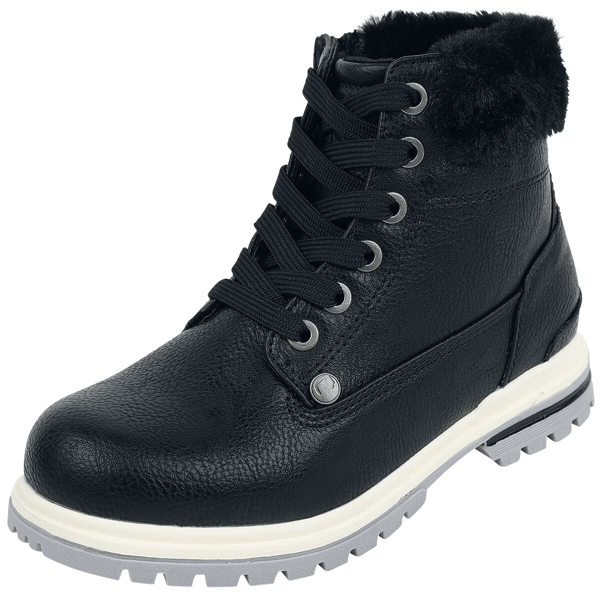 Bottines Enfants Avec Tige Doublée En Fourrure | Black Premium by EMP Bottes Enfants