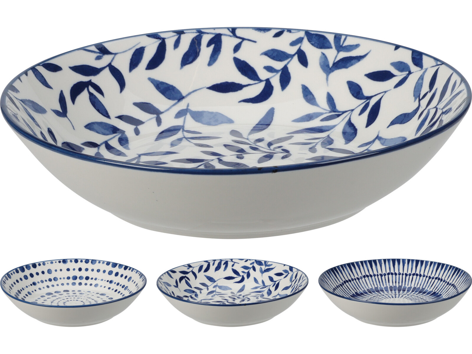 PRATO SOPA DECORADO PORCELANA 20.4CM MODELOS SORTIDOS