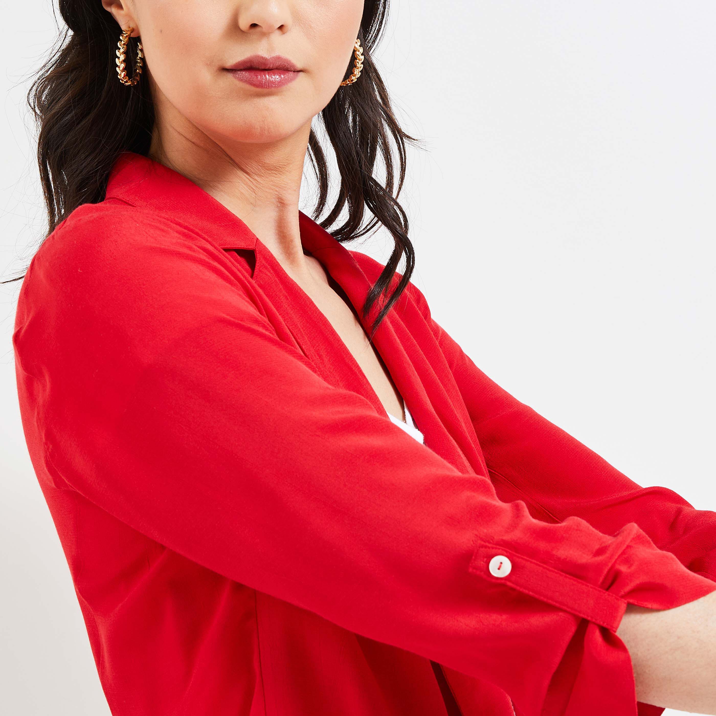 Veste tailleur femme - ROUGE