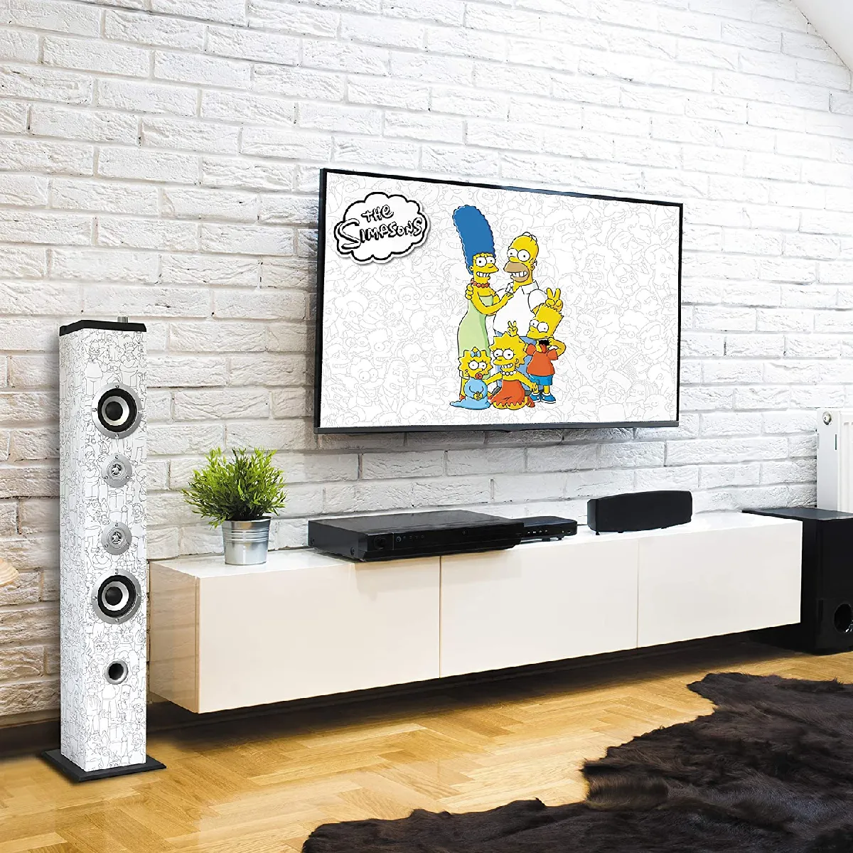 Metronic Enceinte Colonne USB SD Simpson