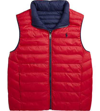 Polo Ralph Lauren Steppweste - Umkehrbar - Navy/Rot