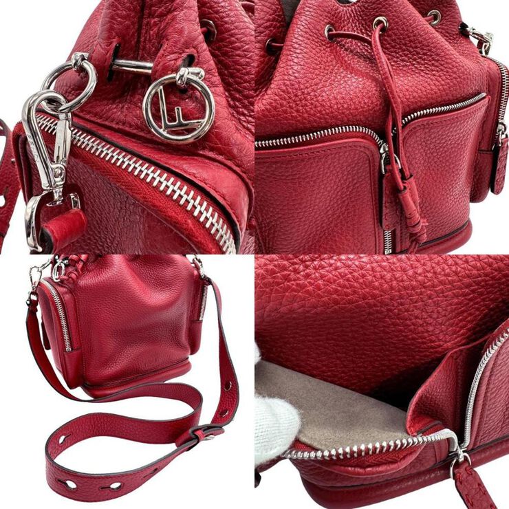 Fendi Vintage Fendi Shoulder Bag Red