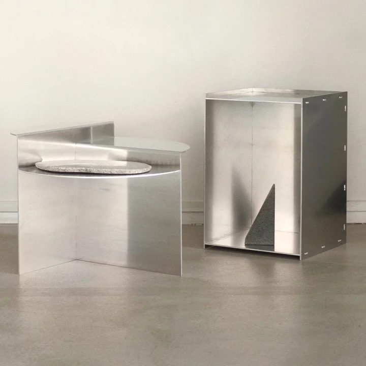 Frama - Rivet Beistelltisch, Aluminium