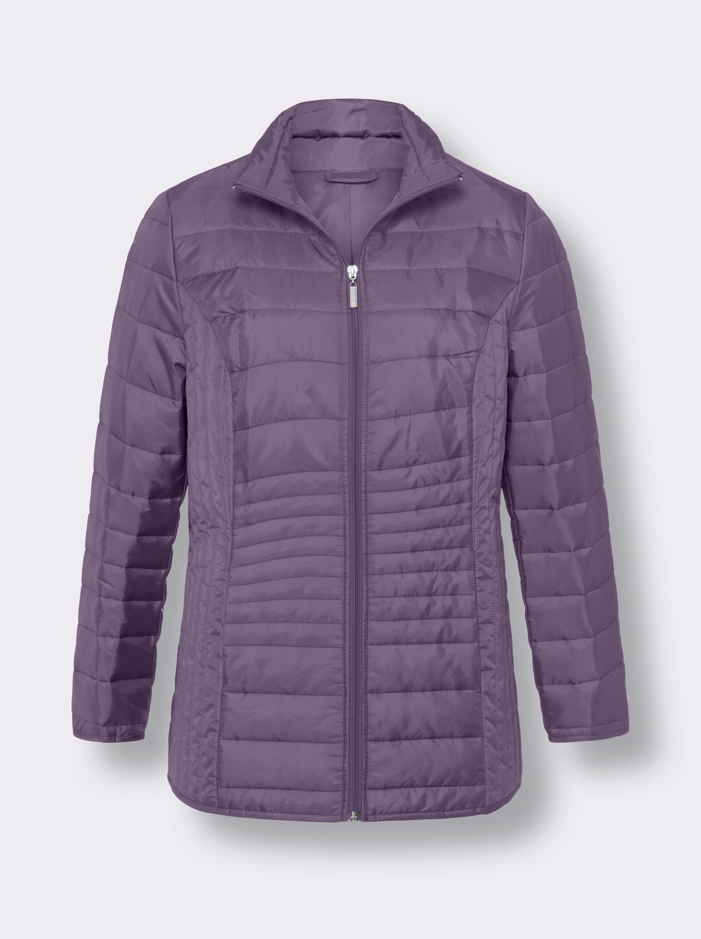 Steppjacke mit vertikalem Muster