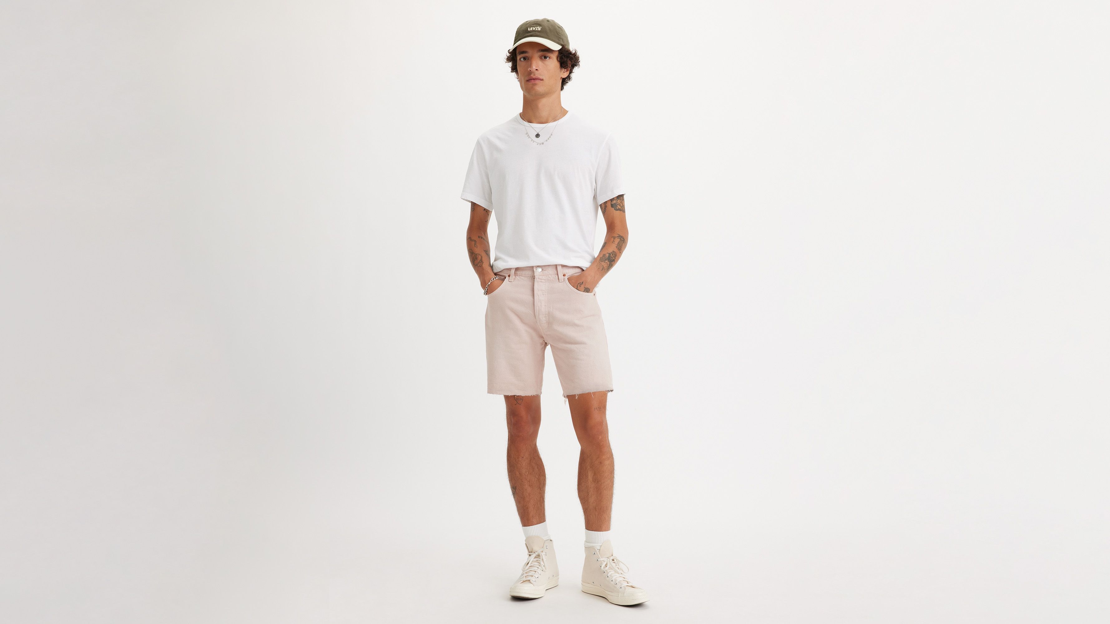 Short 501® '93 effiloché - Sand Castle Garment Dye Short - Beige