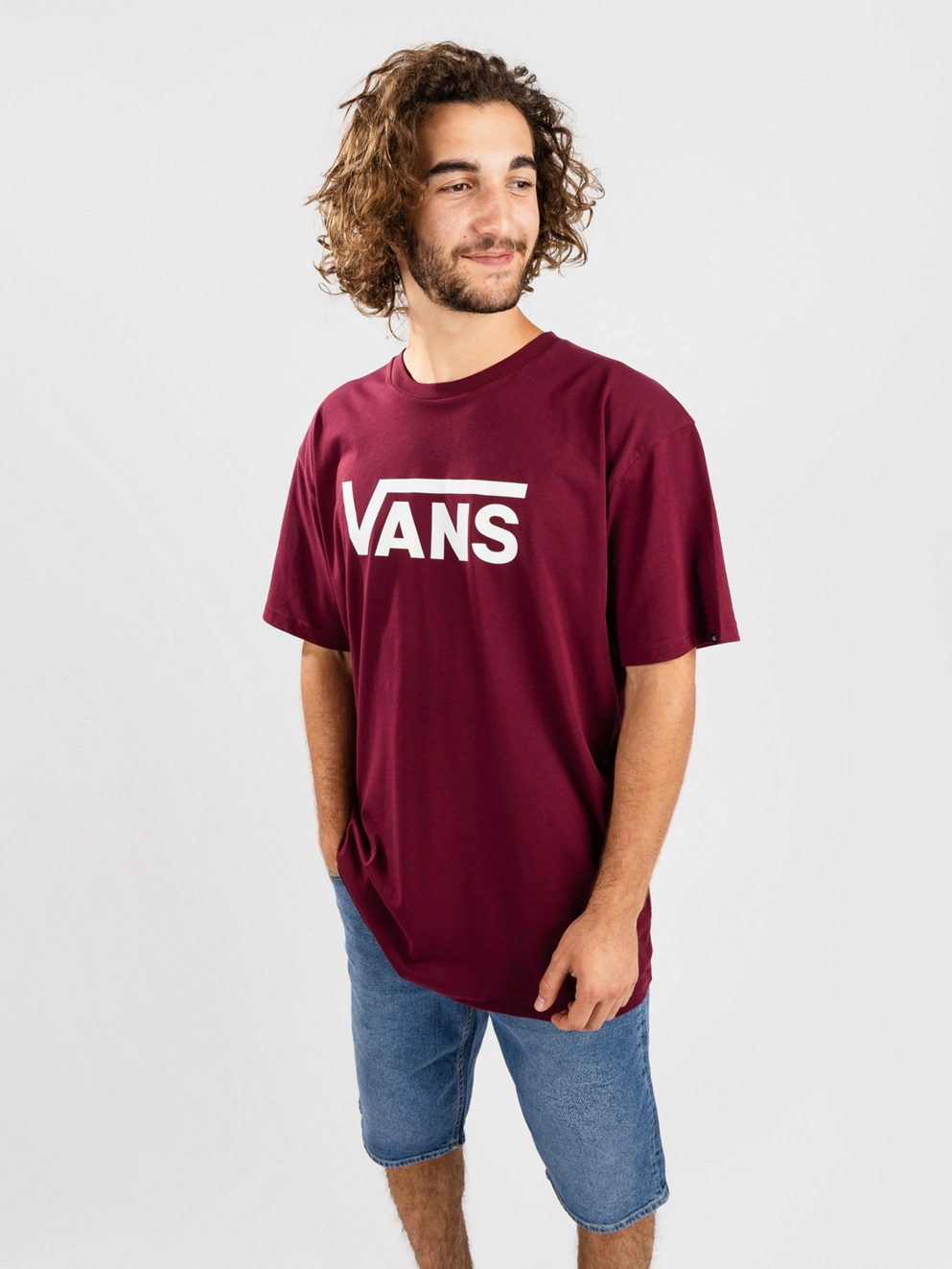 Vans Classic T-Shirt burgundy/white