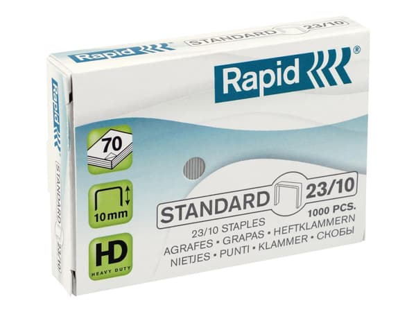Hæfteklammer Rapid 23/10 standard (1000 stk.)