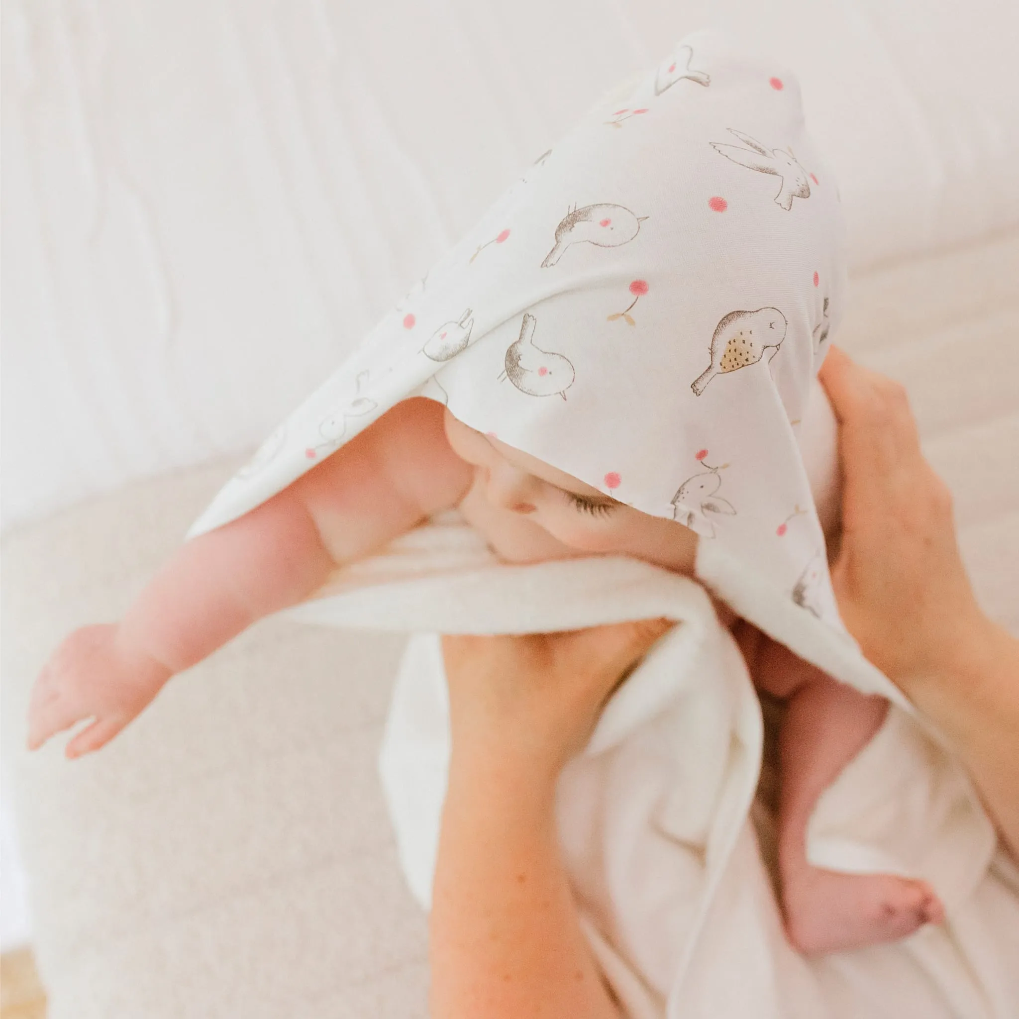 Perlimpinpin Serviette à Capuchon en Bambou - Pics bois