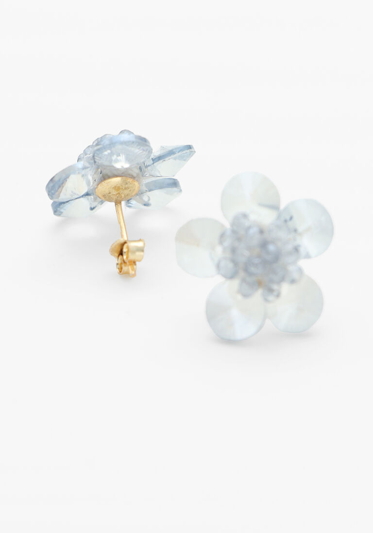 witte lott. gioielli oorbellen flower stud