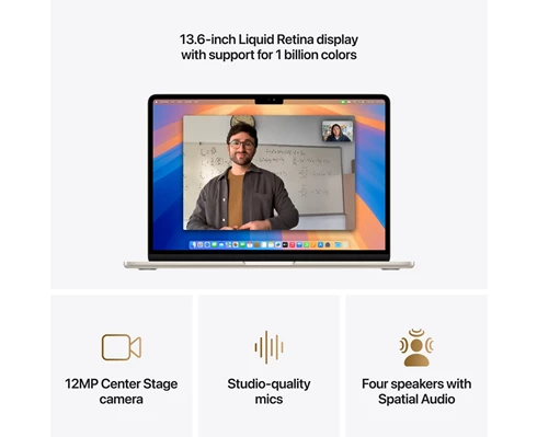 Apple 13-inch MacBook Air - M4 chip 10-core CPU   8-core GPU, 16GB RAM, 256GB SSD - Starlight