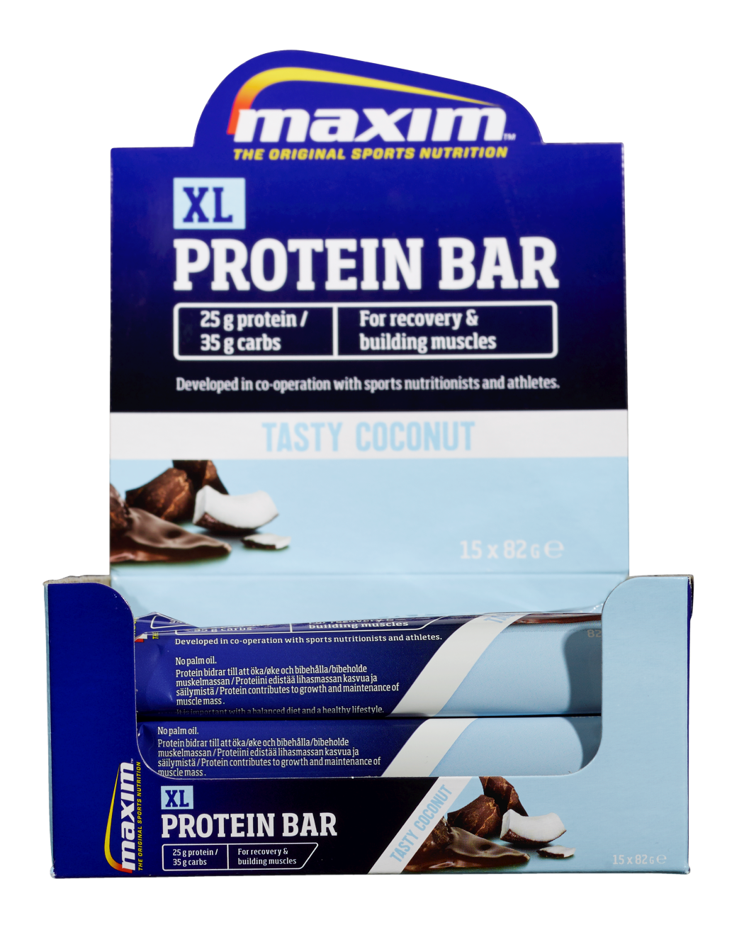 Maxim XL Protein Bar Tasty Coconut 15x82g