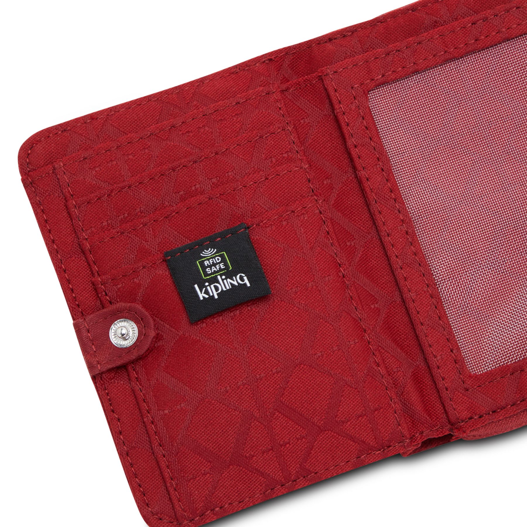 MONEY LOVE Portefeuille Moyen RFID - Signature Red