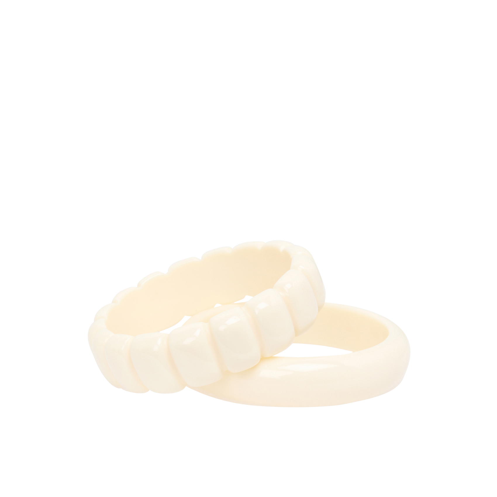 MILANN - Set de deux joncs| Blanc