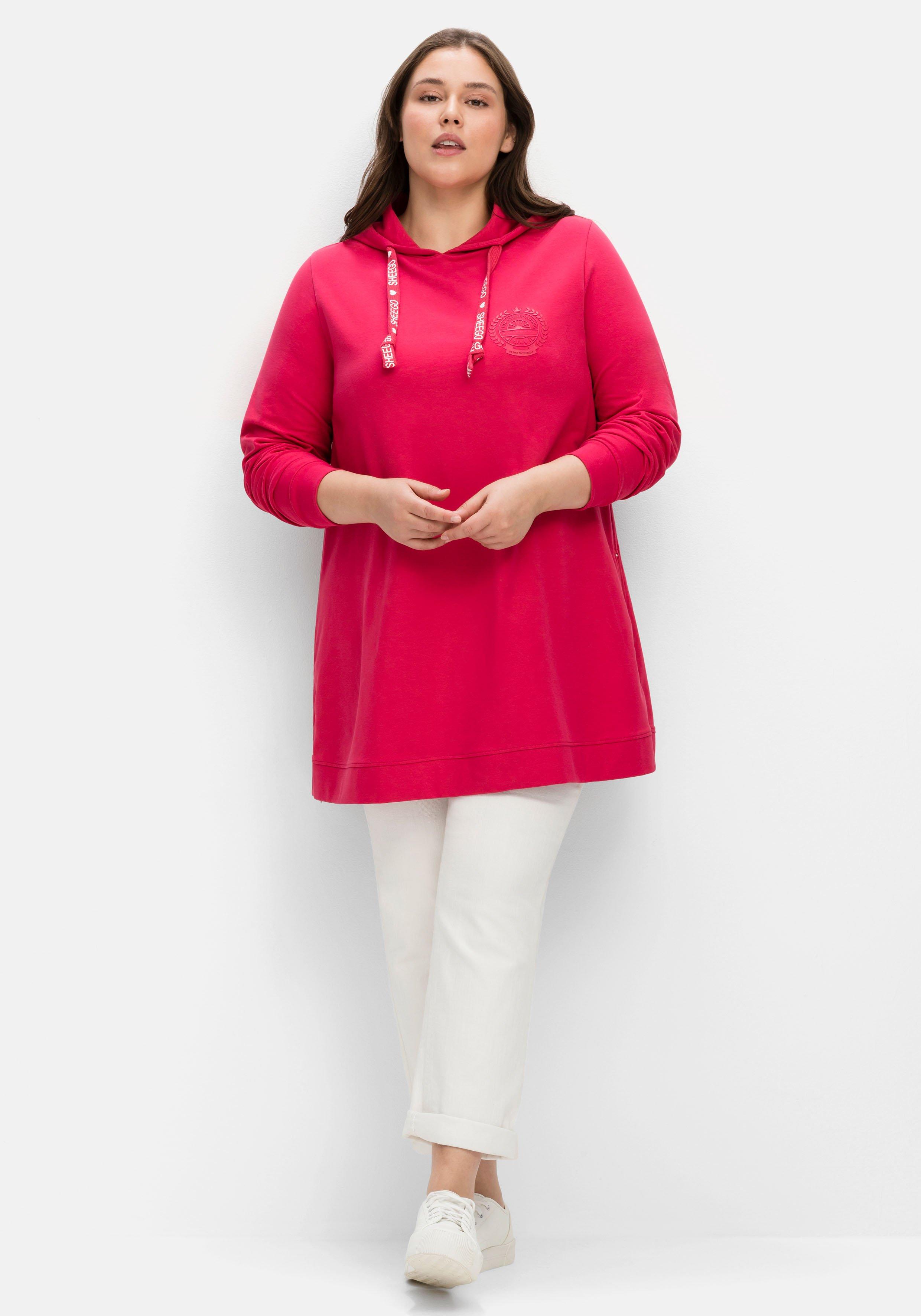 Kapuzensweatshirt mit seitlichen Zippern
