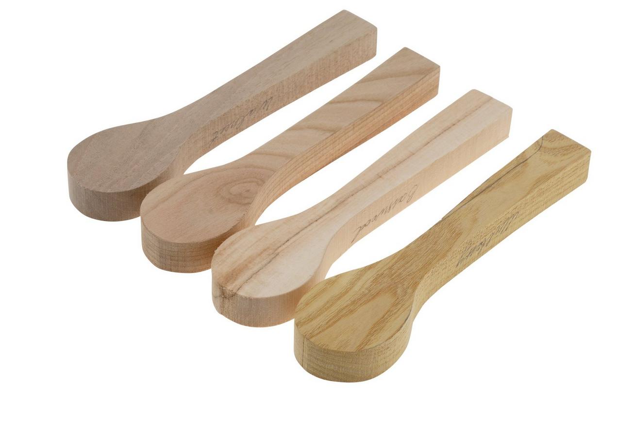 BeaverCraft BB2 Spoon Carving Blanks linden, kers, moerbei, walnoten