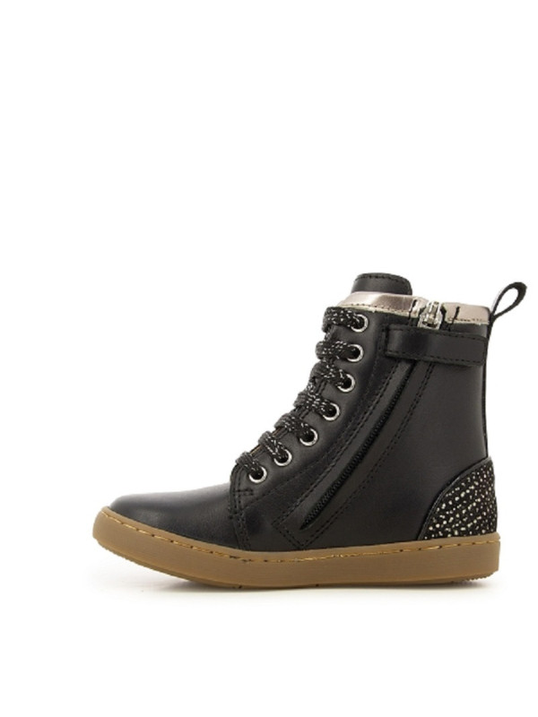 Shoo Pom - Bottines Cuir PLAY HI CUT Black